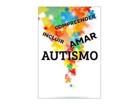 Painel De Festa Vertical 1,50 x 2,20 - Autismo Quebra Cabeça 002