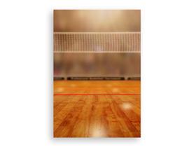 Painel De Festa Vertical 1,50 x 2,20 - Bola Quadra de Volei Realista 003