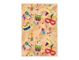 Painel De Festa Vertical 1,50 x 2,20 - Carnaval Elementos Bloco da Folia 007