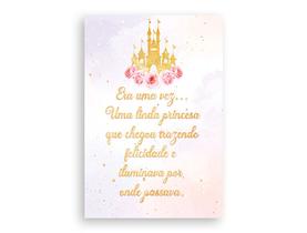 Painel De Festa Vertical 1,50 x 2,20 - Castelo Aquarela Era Uma Vez 010