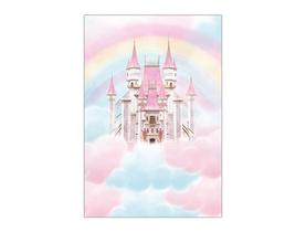 Painel De Festa Vertical 1,50 x 2,20 - Castelo Princesa Baby 008