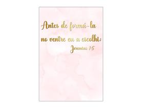 Painel De Festa Vertical 1,50 x 2,20 - Chá de Bebê Deus te Escolheu Rosa 086 Painel De Festa Vertical 1,50 x 2,20 - Chá de Bebê Deus te Escolheu Rosa 086