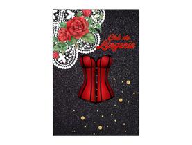 Painel De Festa Vertical 1,50 x 2,20 - Chá de Lingerie Vermelho e Preto 011