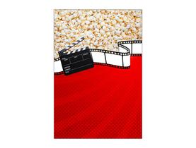 Painel De Festa Vertical 1,50 x 2,20 - Cinema Rolo de Filme e Pipoca 010 Painel De Festa Vertical 1,50 x 2,20 - Cinema Rolo de Filme e Pipoca 010