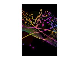 Painel De Festa Vertical 1,50 x 2,20 - Claves Musical Efeito Neon 020 Painel De Festa Vertical 1,50 x 2,20 - Claves Musical Efeito Neon 020