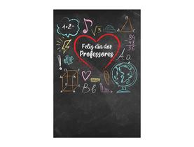 Painel De Festa Vertical 1,50 x 2,20 - Dia dos Professores Chalkboard 080