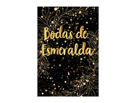 Painel De Festa Vertical 1,50 x 2,20 - Efeito Brilhos Bodas de Esmeralda 010 Painel De Festa Vertical 1,50 x 2,20 - Efeito Brilhos Bodas de Esmeralda 010