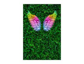 Painel De Festa Vertical 1,50 x 2,20 - Efeito Muro Inglês Asas Coloridas 023