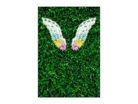 Painel De Festa Vertical 1,50 x 2,20 - Efeito Muro Inglês Com Asas 024