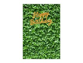 Painel De Festa Vertical 1,50 x 2,20 - Efeito Muro Inglês Happy Birthday 018