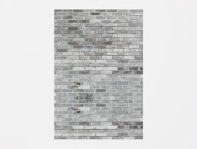 Painel De Festa Vertical 1,50 x 2,20 - Efeito Parede de Tijolinhos Cinza 004