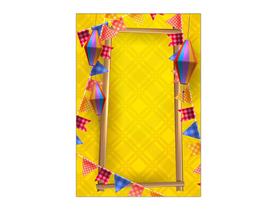 Painel De Festa Vertical 1,50 x 2,20 - Festa Junina Amarelo 032 Painel De Festa Vertical 1,50 x 2,20 - Festa Junina Amarelo 032