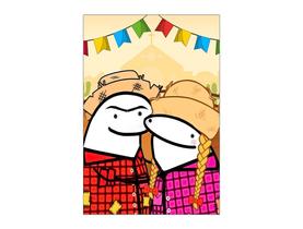 Painel De Festa Vertical 1,50 x 2,20 - Festa Junina do Flork Bento Cake 010