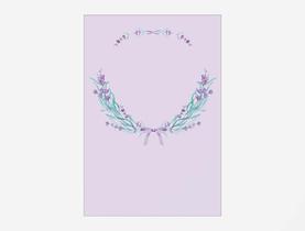 Painel De Festa Vertical 1,50 x 2,20 - Flor Lavanda Aquarela 048 Painel De Festa Vertical 1,50 x 2,20 - Flor Lavanda Aquarela 048