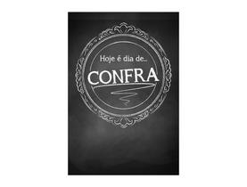 Painel De Festa Vertical 1,50 x 2,20 - Hoje é Dia de Confra Chalkboard 029