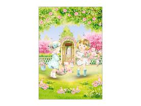 Painel De Festa Vertical 1,50 x 2,20 - Jardim de Bonecas Cute 043 Painel De Festa Vertical 1,50 x 2,20 - Jardim de Bonecas Cute 043