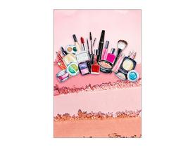 Painel De Festa Vertical 1,50 x 2,20 Maquiagem Batom Rosa 012 Painel De Festa Vertical 1,50 x 2,20 Maquiagem Batom Rosa 012