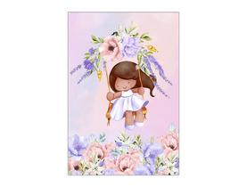 Painel De Festa Vertical 1,50 x 2,20 - Menina Cute no Jardim 052