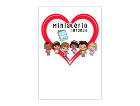 Painel De Festa Vertical 1,50 x 2,20 - Ministério Infantil Coração 072