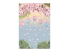Painel De Festa Vertical 1,50 x 2,20 - Ovos de Páscoa Flores 026 Painel De Festa Vertical 1,50 x 2,20 - Ovos de Páscoa Flores 026