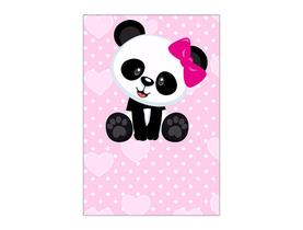 Painel De Festa Vertical 1,50 x 2,20 - Panda Baby Rosa 003