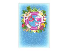 Painel De Festa Vertical 1,50 x 2,20 - Pool Party Boia Rosa 009 Painel De Festa Vertical 1,50 x 2,20 - Pool Party Boia Rosa 009