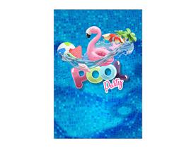 Painel De Festa Vertical 1,50 x 2,20 - Pool Party Piscina Flamingo 008 Painel De Festa Vertical 1,50 x 2,20 - Pool Party Piscina Flamingo 008