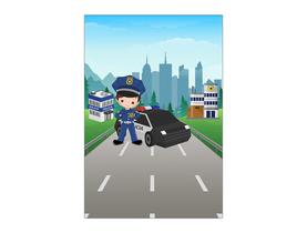 Painel De Festa Vertical 1,50 x 2,20 - Posto Policial na Cidade Menino 004 Painel De Festa Vertical 1,50 x 2,20 - Posto Policial na Cidade Menino 004