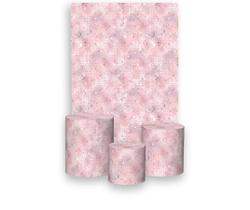 Painel De Festa Vertical 1,50 x 2,20 + Trio De Capas Cilindro - Efeito Lantejoulas Disco Mirror Rosa Claro Quadrado 026 Painel De Festa Vertical 1,50 x 2,20 + Trio De Capas Cilindro - Efeito Lantejoulas Disco Mirror Rosa Claro Quadrado 026