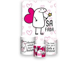 Painel De Festa Vertical 1,50 x 2,20 + Trio De Capas Cilindro - Flork Fada 011