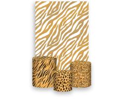 Painel De Festa Vertical 1,50 x 2,20 + Trio De Capas Cilindro -Pele de Animal Print Bege 009 Painel De Festa Vertical 1,50 x 2,20 + Trio De Capas Cilindro -Pele de Animal Print Bege 009