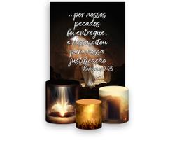 Painel De Festa Vertical 1,50 x 2,20 + Trio De Capas Cilindro - Religioso Ressuscitou como Leão 056 Painel De Festa Vertical 1,50 x 2,20 + Trio De Capas Cilindro - Religioso Ressuscitou como Leão 056