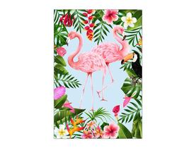 Painel De Festa Vertical 1,50 x 2,20 - Tropical Flamingos Folhas 021 Painel De Festa Vertical 1,50 x 2,20 - Tropical Flamingos Folhas 021
