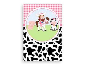 Painel De Festa Vertical 1,50 x 2,20 - Vaqueira Rosa com Animais 030 Painel De Festa Vertical 1,50 x 2,20 - Vaqueira Rosa com Animais 030