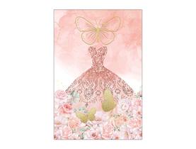 Painel De Festa Vertical 1,50 x 2,20 - Vestido De Princesa Rosa 234 Painel De Festa Vertical 1,50 x 2,20 - Vestido De Princesa Rosa 234
