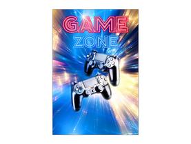 Painel De Festa Vertical 1,50 x 2,20 - Video Game Estrelas 005 Painel De Festa Vertical 1,50 x 2,20 - Video Game Estrelas 005