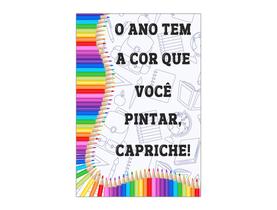 Painel De Festa Vertical 1,50 x 2,20, Volta as Aulas 038 Painel De Festa Vertical 1,50 x 2,20, Volta as Aulas 038