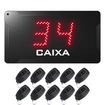 Painel de Fila Única Caixa Rápido com Dígitos de 10 cm + 10 Controles Painel de Fila Única Caixa Rápido com Dígitos de 10 cm + 10 Controles