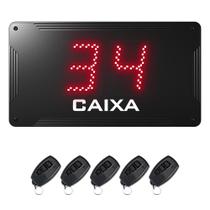 Painel de Fila Única Caixa Rápido com Dígitos de 10 cm + 5 Controles Painel de Fila Única Caixa Rápido com Dígitos de 10 cm + 5 Controles