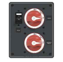 Painel de Gerenciamento de Banco de Bateria Duplo Bluesea 8080