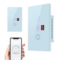 Painel de Interruptor Inteligente COIBEU para Ventilador Função Wifi 2.4ghz Touch App Tuya