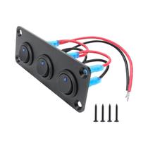 Painel De Interruptor Joystick À Prova d'Água Azul 20A 3-Pinos 12V Para Carros Caminhões Barcos RVs