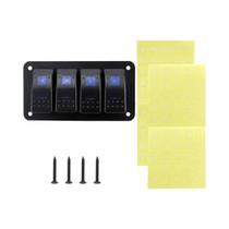 Painel De Interruptores Gangorra Azul 3-8 Grupos 5 Pinos Para Carros 12V 24V, Reboques E ATVs