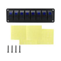 Painel De Interruptores Gangorra Azul 3-8 Grupos 5 Pinos Para Carros 12V 24V, Reboques E ATVs