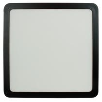 Painel De Led 18 W 6500K Quadrado Sobrepor Preto Foxlux