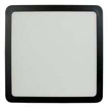 Painel de LED 18 W 6500k Quadrado Sobrepor Preto Foxlux