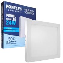 Painel de Led 24w Quadrado Slim Branco Frio 6500k