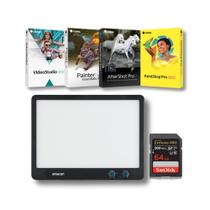 Painel de LED Amaran Verge Edge-Lit Sem Cintilação e Seguro para os Olhos (Carvão, EUA) Pacote com Suite de Software e Cartão de Memória (3 Itens) Painel de LED Amaran Verge Edge-Lit Sem Cintilação e Seguro para os Olhos (Carvão, EUA) Pacote com Suite de Software e Cartão de Memória (3 Itens)