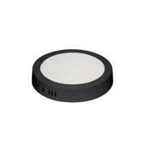 Painel de Led Blumenau Redondo Sobrepor 18W Bivolt Preto