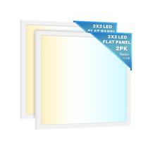 Painel de LED Flat 2x2 Sunco com temperatura de cor ajustável Kit com 2 unidades Painel de LED Flat 2x2 Sunco com temperatura de cor ajustável Kit com 2 unidades
